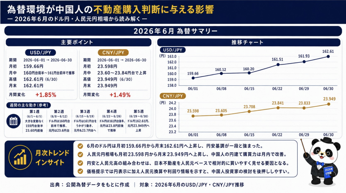 ドル円・人民元円相場| 2026 年 6 月版